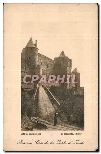 Cartes postales Cite de Carcassonne Grande cote de la Porte d'Aude