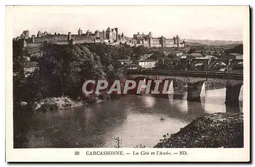 Cartes postales Carcassonne La Cite et l'Aude