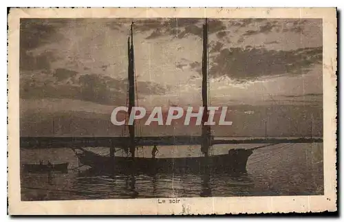 Cartes postales Le Soir Bateau