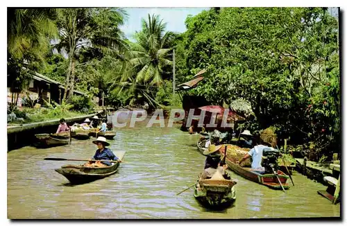 Cartes postales Thai Baat Vendors in Cancls Khulong in Thailand