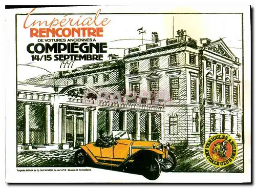 Cartes postales moderne Rencontre de Voitures Anciennes a Compiegne