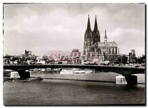 Cartes postales moderne Cologne le Pont de Deutz