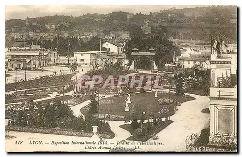 Cartes postales Lyon Exposition Internationale Jardins de l'Horticuliure Entree Avenue Leclerc