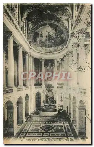 Cartes postales Versailles interieur de la Chapelle Orgue