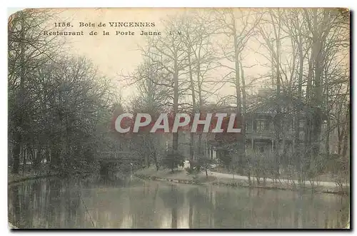 Cartes postales Bois de Vincennes Restaurant de la Porte Jaune