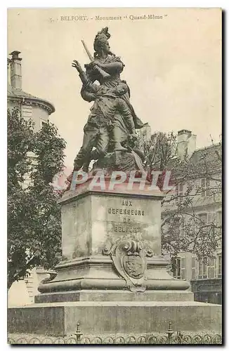 Cartes postales Belfort Monument Quand Meme