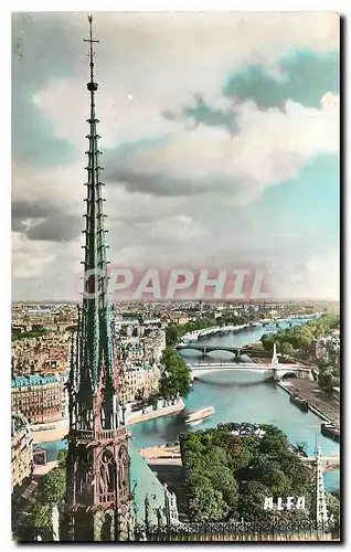 Cartes postales Paris vu den Haut Echappee sur la Seine