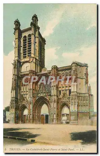 Cartes postales Troyes La Cathedrale Saint Pierre et Saint Paul