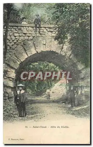 Cartes postales Saint Cloud Allee du Diable