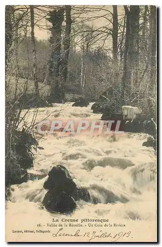 Cartes postales La Creuse Pittoresque Vallee de la Rozeille Un Coin de la Riviere