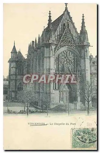 Cartes postales Vincennes La Chapelle du Fort