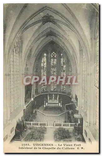 Cartes postales Vincennes Le Vieux Fort Interieur de la Chapelle du Chateau