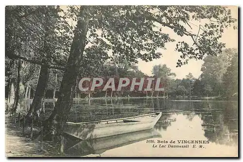 Cartes postales Bois de Vincennes Le Lac Daumesnil