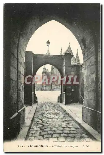 Cartes postales Vincennes L'Entree du Donjon