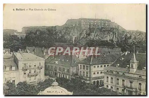 Cartes postales Belfort Vue generale du Chateau