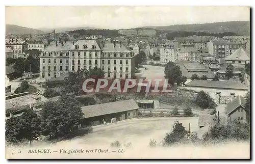 Cartes postales Belfort Vue generale vers l'Ouest