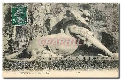 Cartes postales Belfort Le Lion