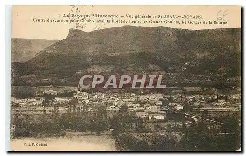 Cartes postales Le Royans Pittoresque Vue generale de St Jean en Royans