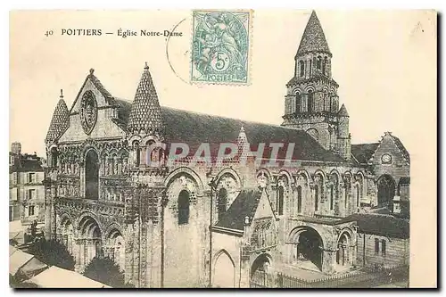 Cartes postales Poitiers Eglise Notre Dame