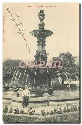 Cartes postales Limoges Fontaine Monumentale