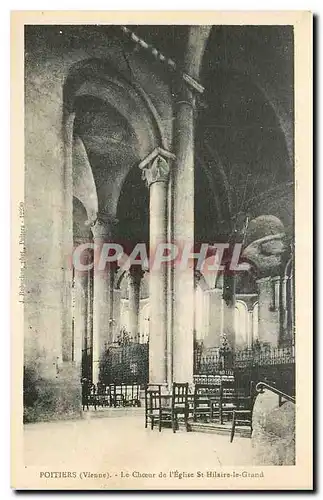 Cartes postales Poitiers Vienne Le Choeur del'Eglise St Hilaire le Grand