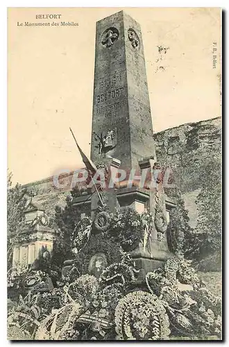 Cartes postales Belfort Le monument des Mobiles