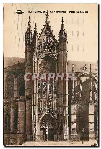 Cartes postales Limoges La Cathedrale Porte Saint Jean