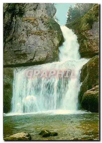 Cartes postales moderne Paysages du Jura La Cascade de la Billaude dans la vallee de la Lemme