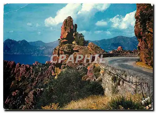 Cartes postales moderne Couleurs et Lumiere de France La corse Oasis de Beaute les Calanche une desCuriosites Naturelles