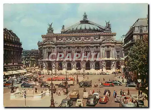 Cartes postales moderne Couleurs et Lumiere de France Paris Place de l'Opera Automobile