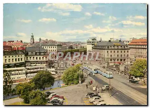 Cartes postales moderne Gothenburg Kunsgport Square Tramway