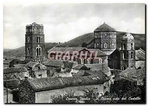 Cartes postales moderne Caserta Vecchia Il Duomo vista dal Castello