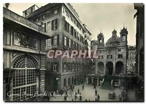 Cartes postales moderne Genova Piazza Bauchi Chiesa di S Pietro