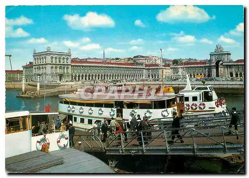 Cartes postales moderne Lisboa Quai des Colonnes et Place du Commerce