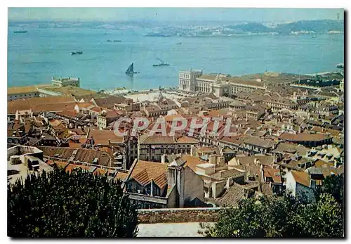 Cartes postales moderne Portugal Vista parcial de Lisboa e do rio Tejo