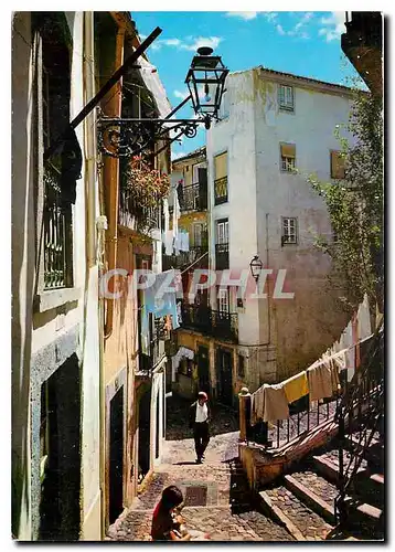 Cartes postales moderne Lisboa Portugal Rua Tipica de Alfama