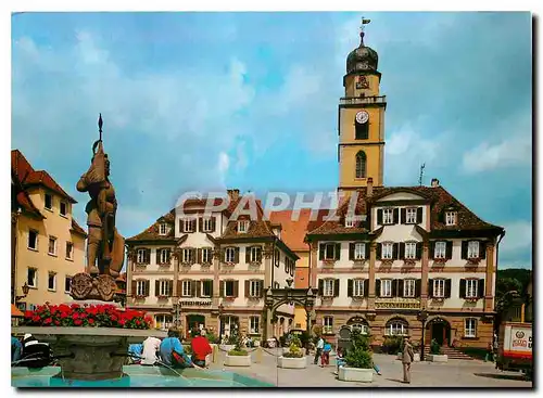 Cartes postales Bad Mergentheim Partie am Marktplatz mit Stadtpfarrkirche