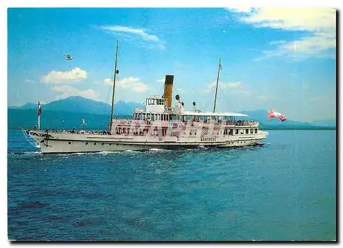 Cartes postales moderne Lac Leman Bateau Montreux