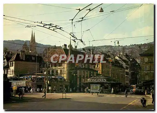 Cartes postales moderne Neuchatel La place Pury