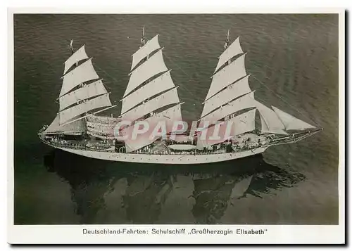 Cartes postales moderne Zeppelin Aviation Elisabeth Bateau Voilier