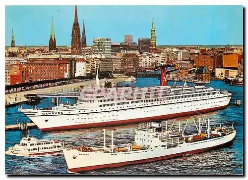 Cartes postales moderne TS Hamburg an der Uberseebrucke