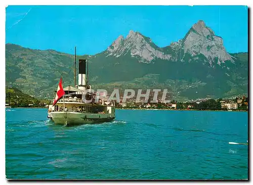 Cartes postales moderne Brunnen am Vierwaldstattersee und die Mythen