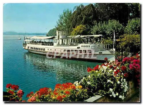 Cartes postales moderne Zug Bahnhofschifflande mit MS Rigi