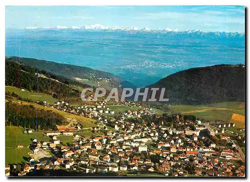 Cartes postales moderne Lumieres et couleurs sur le jura Ste Croix Le Lac de Neuchatel et les Alpes