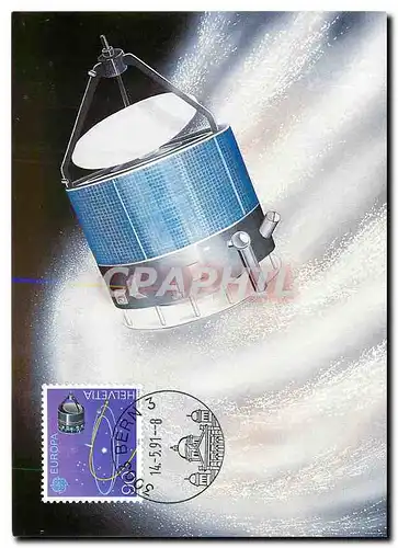 Cartes postales moderne Europa Cept 1991 Weltraumsonde Giotto