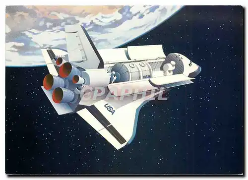 Cartes postales moderne Space Shuttle Spacelab Luraba 1981 Luzern