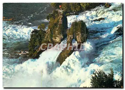 Cartes postales moderne Rheinfall Schweiz Orientierung uber den Rheinfall