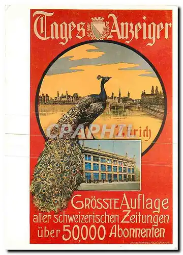 Cartes postales moderne Zurich Grosste Auflage aller schweizerischen Zeitungen