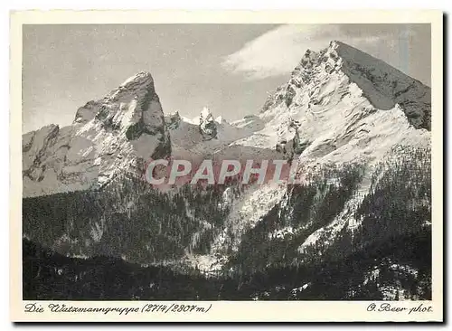 Cartes postales moderne Die Watzmanngrupper