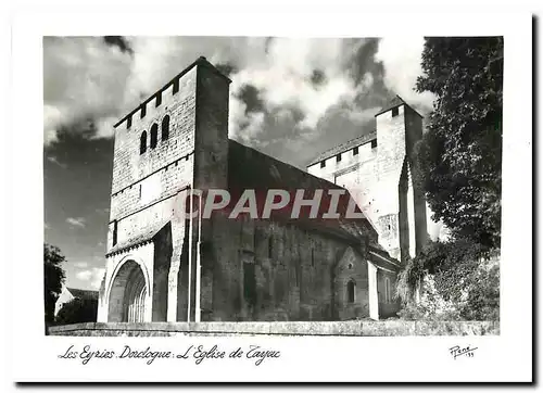 Cartes postales moderne Les Eyries Dordogne L'eglise fortifee de Tayac